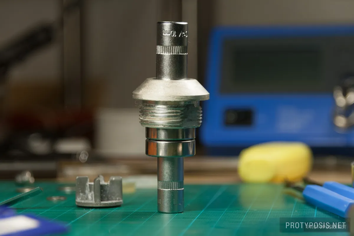 8) Putting the bearings and axle back into the housing