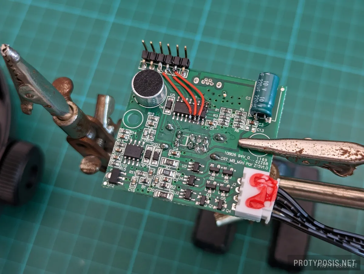 Modified controller board with bridged PWM channels