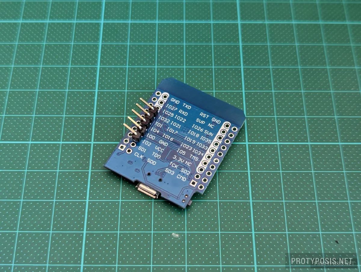 Pins used on the ESP32