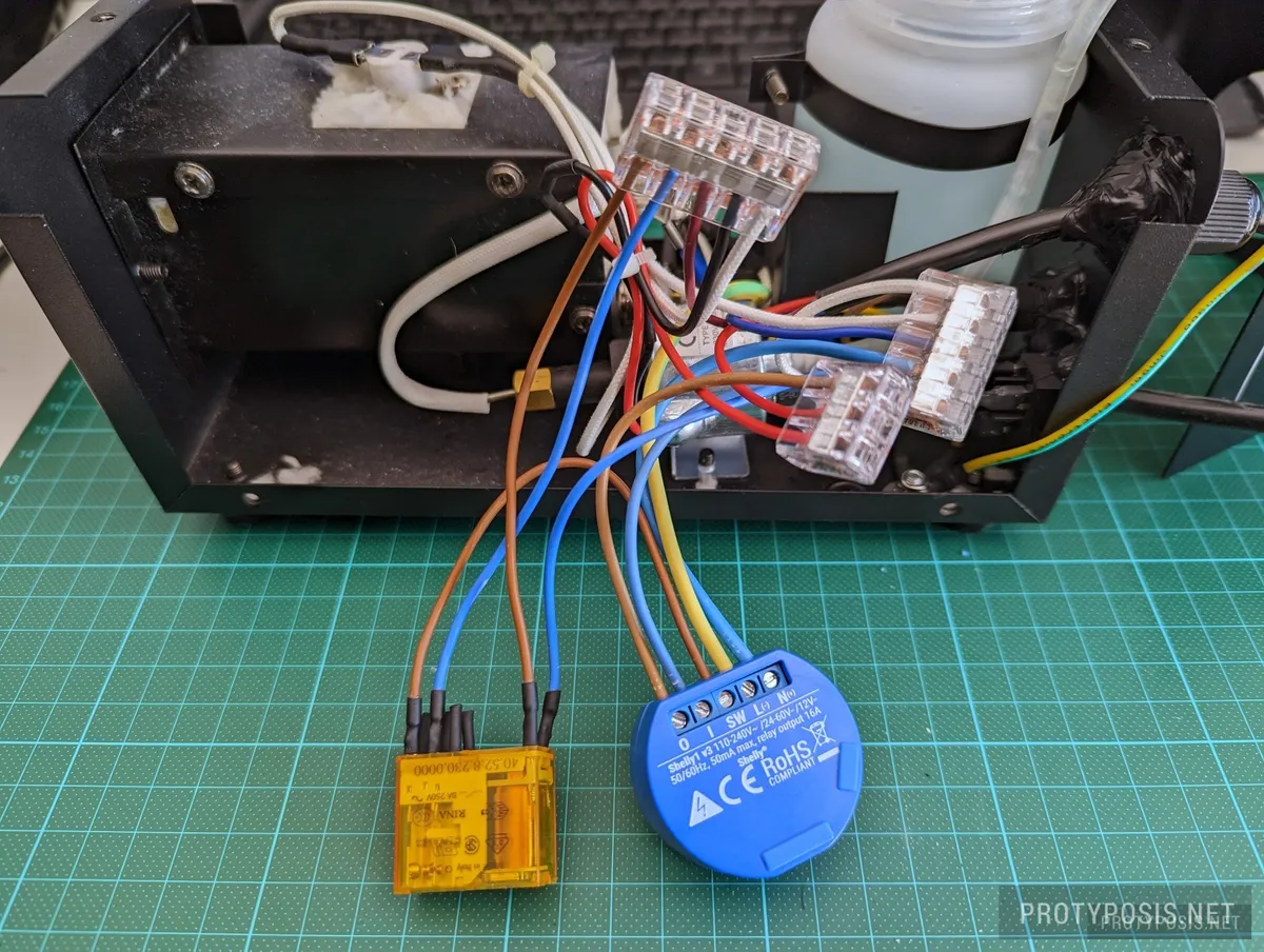 Shelly and relay installed