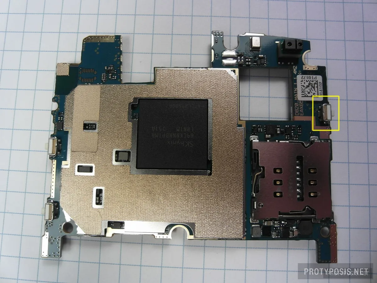 5) The power button on the backside of the motherboard