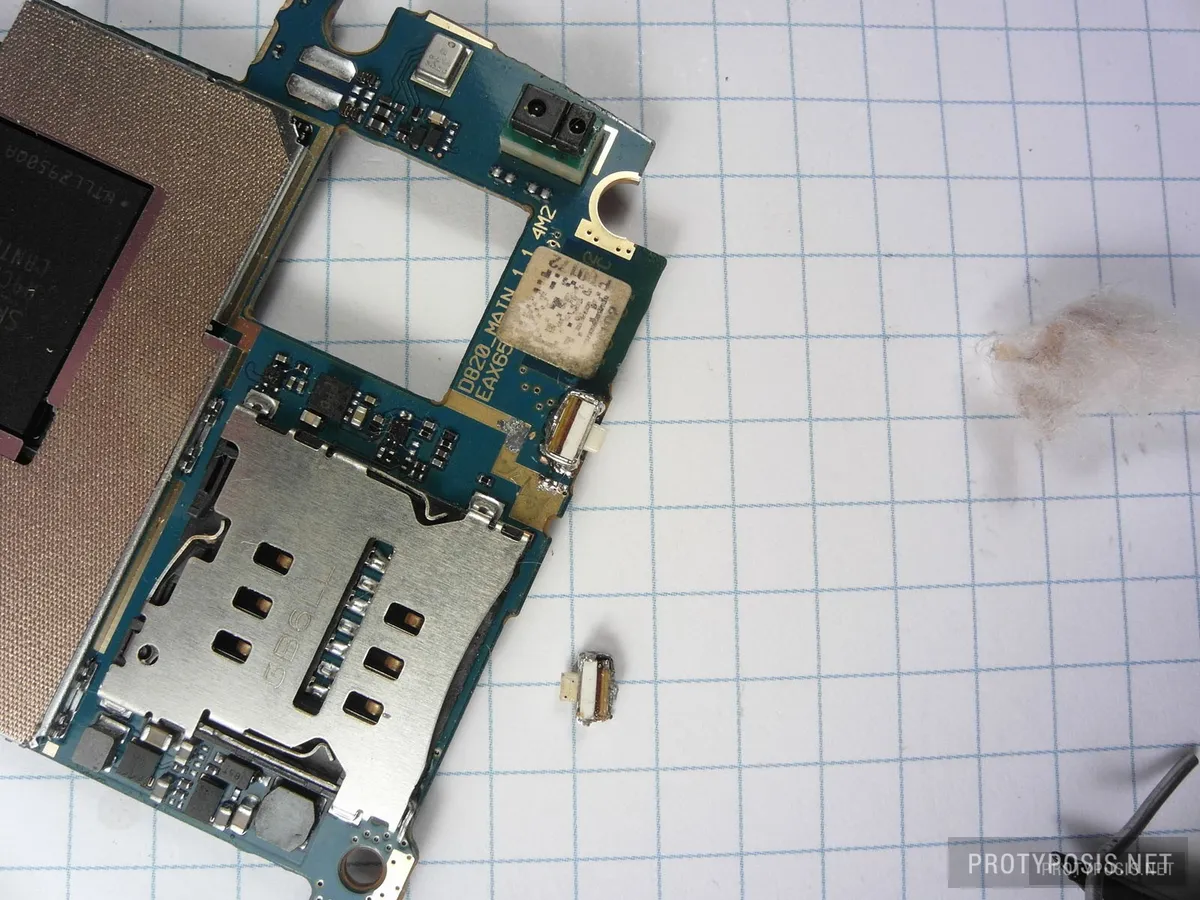 8) New power button installed